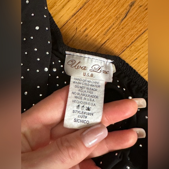 Y2K Vintage Halter Dress with Rhinestones and Cutouts - Picture 6 of 7